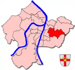 Location of Arzheim within Koblenz