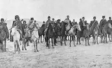 1914, Staff of Armenian volunteers; Khetcho, Dro, and Armen Garo