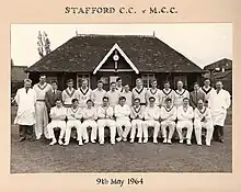 Image 35Stafford CC versus the MCC in their Centenary Year 1964 (from Stafford)