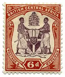 Image 181897 British Central Africa stamp issued by the United Kingdom (from Malawi)