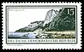 Königsstuhl as featured on an official GDR stamp in 1966