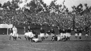 Image 16The Big Game between Stanford and California was played as rugby union from 1906 to 1914 (from History of American football)