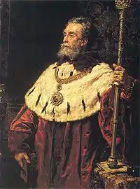 Stanisław Tarnowski as Rector of Jagiellonian University by Jan Matejko