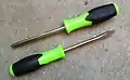 High-visibility green screwdrivers