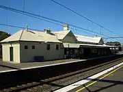 Station building on platform 2