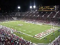 The new Stanford Stadium, site of home football games.