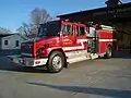 Engine 30 serving the Stanton Fire Department, KY. 2002 Pierce Contender-Freightliner crew cab