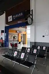 Image 54Empty seats at Padang Station during COVID-19 pandemic in April 2020. Indonesian travel and tourism industry was suffering by this coronavirus outbreaks (from Tourism in Indonesia)