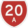 State Highway 20A marker