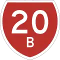 State Highway 20B marker