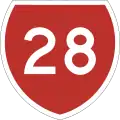 State Highway 28 shield}}