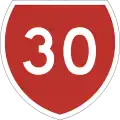 State Highway 30 marker