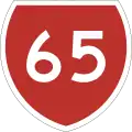 State Highway 65 marker