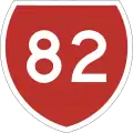 State Highway 82 marker