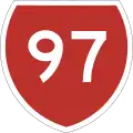 State Highway 97 marker