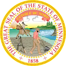 The Minnesota State Seal, Minnesota's official seal