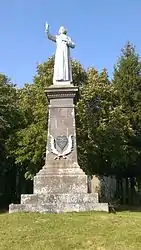 The statue of Father Filiol, in Barriac-les-Bosquets