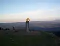 Statue of young elephant, a symbol of the mountain