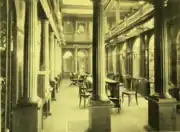 Interior view of the Steele Memorial Library, Elmira, New York, 1895.