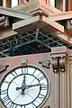 Raising the steeple on the Hoboken Ferry Terminal Clock Tower in New Jersey.