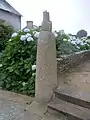 The Iron Age stele that stands in the church square