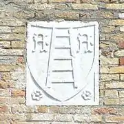 The Scaliger insignia on the Sirmione Castle