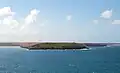 Stepper Point (with Gunver Head to the right) viewed 'end on' from Pentire Point.