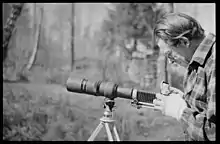 Zapffe with camera, 1949.