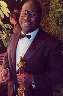 Director and Academy Award winner Steve McQueen at the Oscars in 2014