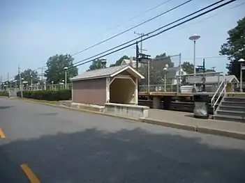 An entrance to the pedestrian tunnel along Plaza Road.