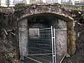 The old pedestrian underpass as excavated during platform building works in 2009