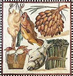 Image 35Still life on a 2nd-century Roman mosaic (from Roman Empire)