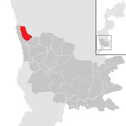 Location within Güssing district