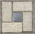 Klausener's Stolperstein in Düsseldorf, Leo-Statz-Platz on Kronprinzenstaße