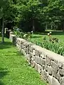 Stone walls at Graycliff