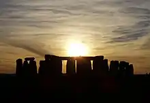 Image 13Stonehenge, Wiltshire at sunset (from Culture of the United Kingdom)