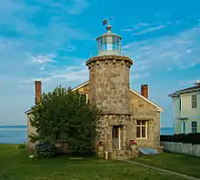 A photograph of the Stonington Harbor Light