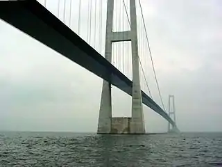 The Eastern Bridge, seen from below