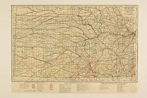 Image 271915–1918 Kansas railroad map (from Kansas)