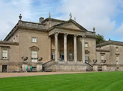 Stourhead House by Colen Campbell (1721–1724), inspired by Villa Capra