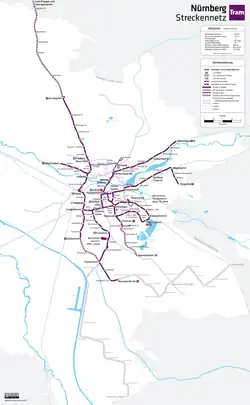 Tramway network, 2012