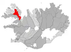 Location of the Municipality of Strandabyggð