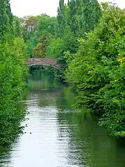 The Aar and the Vosges Bridge in Strasbourg