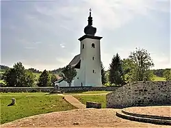 Geographical center of Europe near Krahule