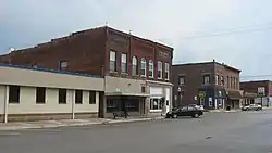 Newton Street in Goodland, Indiana