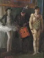 Strong Man, Clown and Dancer, 1909