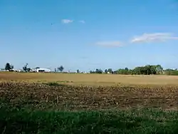 Corn stubble near Weidmanville