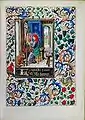 St Luke in The Hours of Mary of Burgundy, c. 1477, Northern Renaissance manuscript illumination.