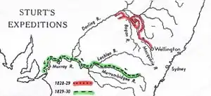 Image 18Early expeditions of Charles Sturt (from History of New South Wales)