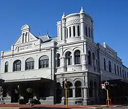 Two storey grey building